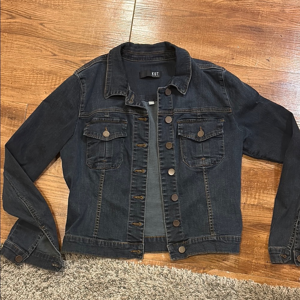 Kut from the Kloth Indigo Denim Jacket in good condition